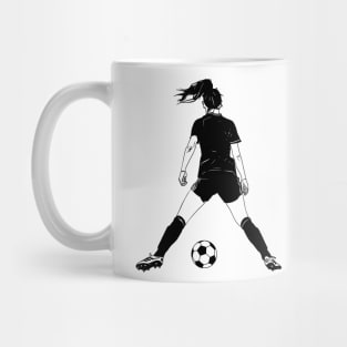 Female Soccer Player Mug
